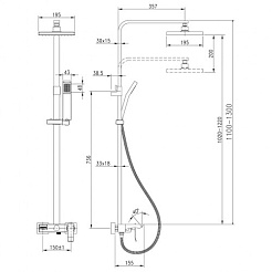 Lemark Душевая система Contest LM5862CW – фотография-2